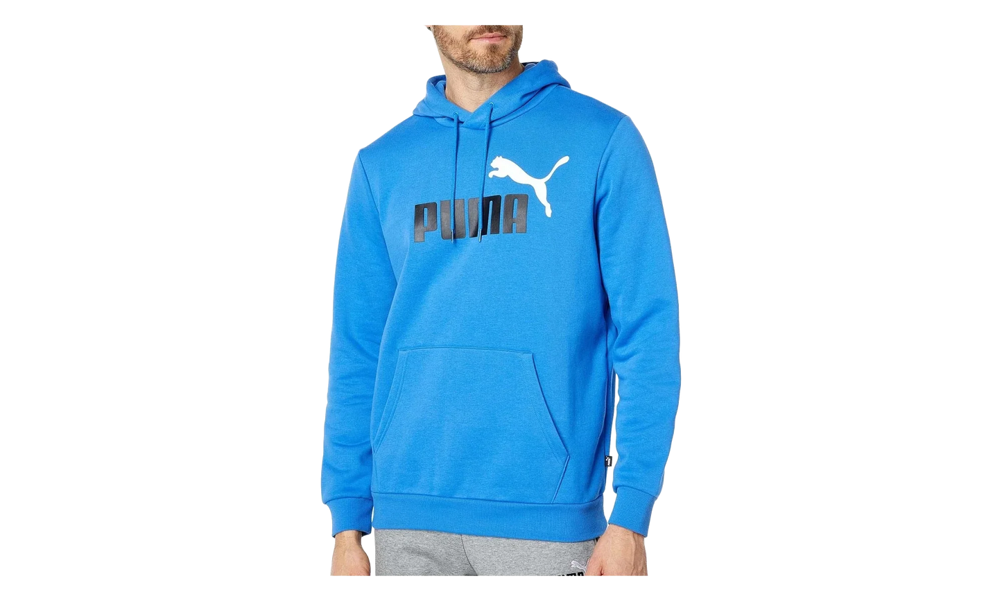 Essential+ Big Logo Fleece Hoodie "Nebulas Blue" 846849 75