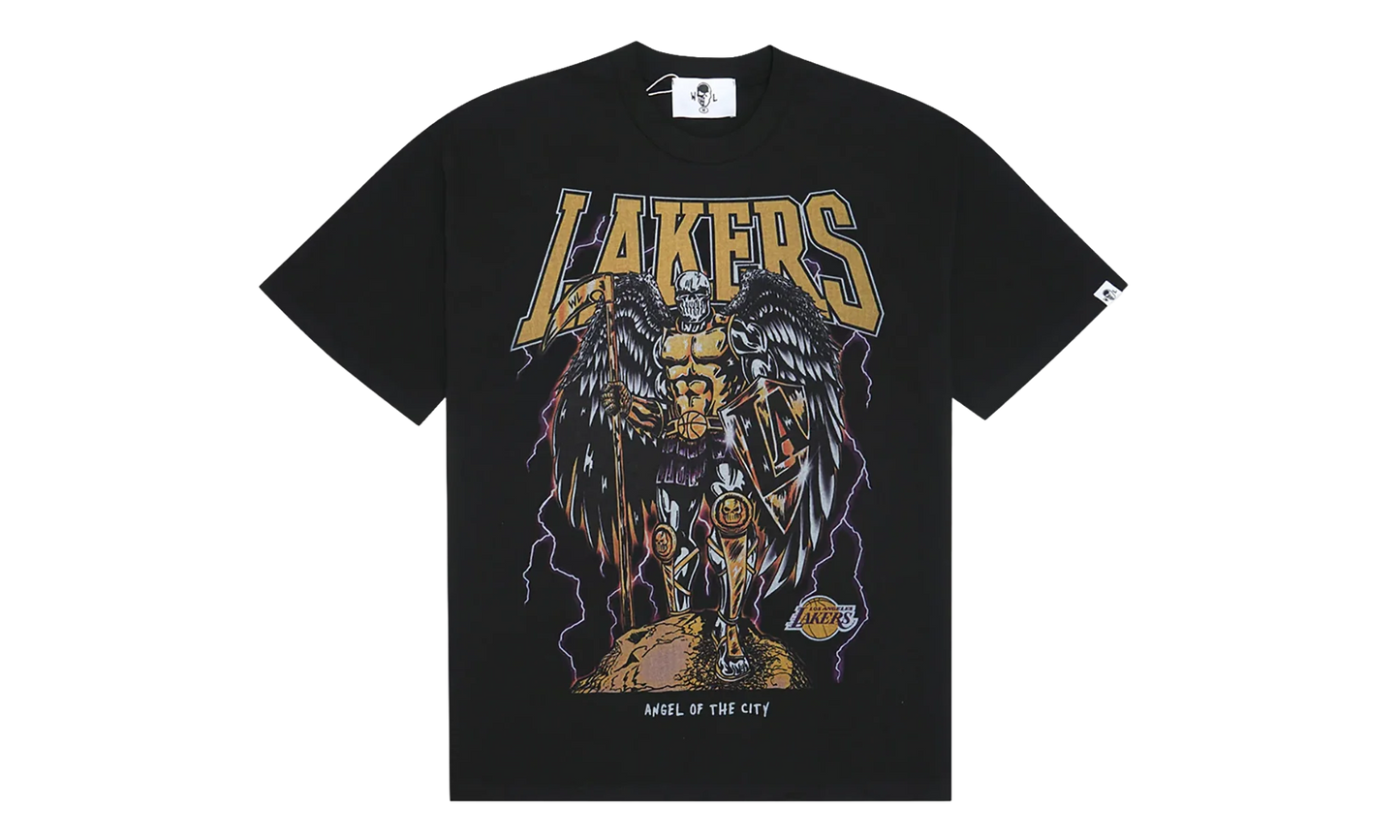 Angel of The City Lakers Short Sleeve Tee "Black" 201NBABLK815M