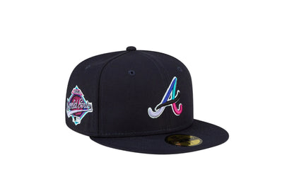 Atlanta Braves Polar Lights 59FIFTY Fitted Hat "Navy" 60296487