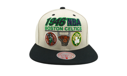 NBA Hardwood Classics First Of Many Snapback Cap "Boston Celtics - Off White" HHSS6330 BCEYYPPPOFWH