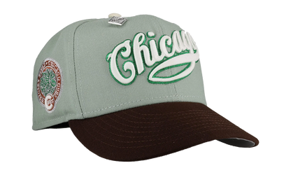 59FIFTY Chicago Cubs Wrigley Field Fitted Hat "Seafoam" NE443