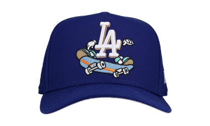 9FIFTY Los Angeles Dodgers Cartoon A Frame Snapback Hat "Blue" NE153