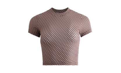 Mulberry Sheer Monogram Tee WMNS "Brown" khw030293 210