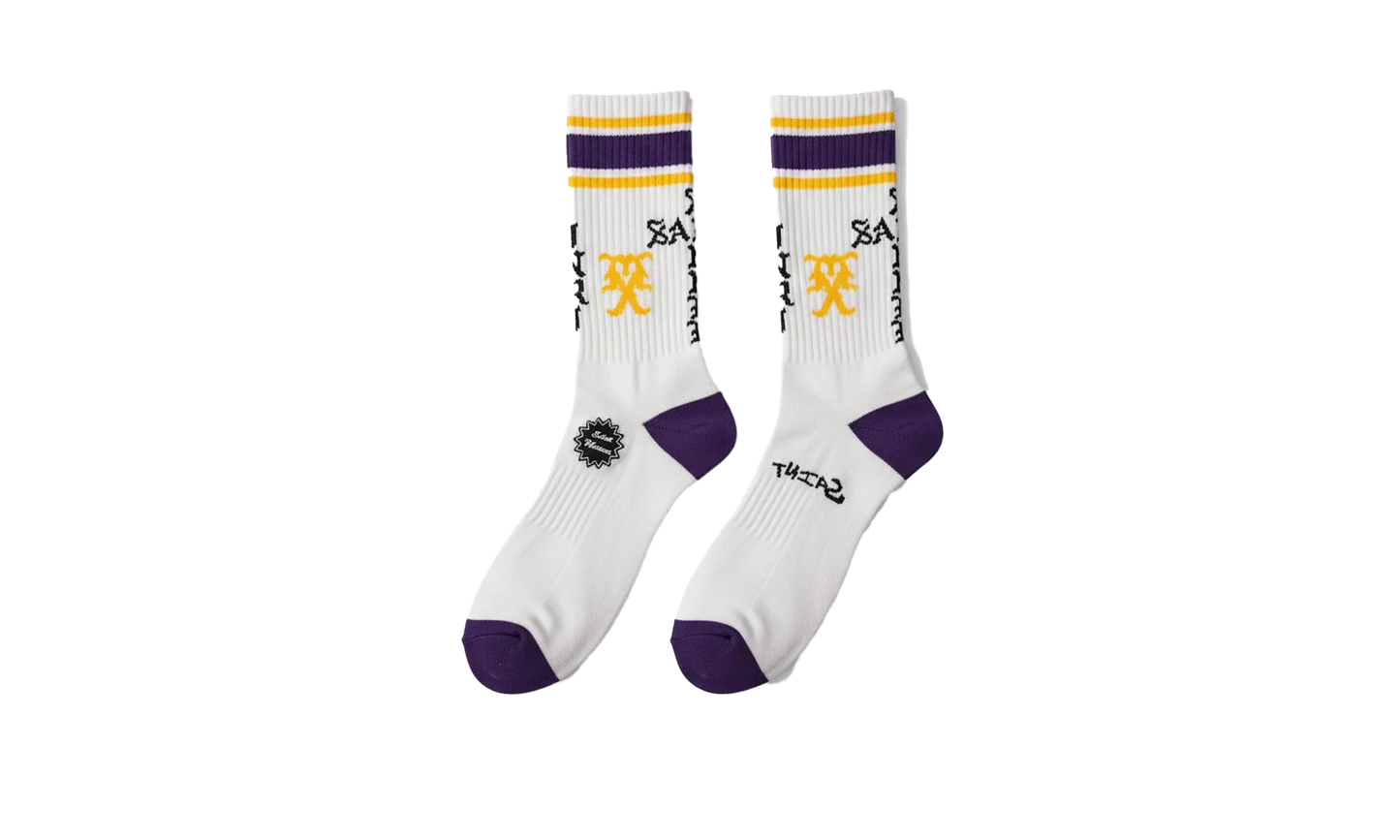 Sinner Socks "White / Purple" SM HR1 0000 110