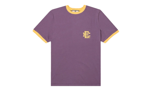 EE RINGER T-SHIRT "SS23 - Pale Purple/Light Yellow" EE522
