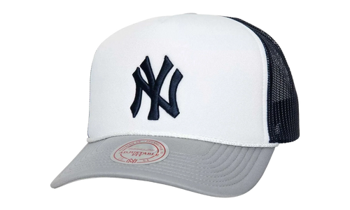 MLB Blocker Trucker Cap "New York Yankees - White" HT8359 NYYWHIT