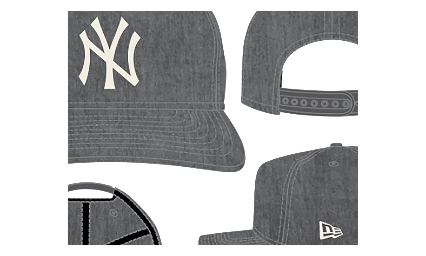 9TWENTY New York Yankees Snapback Hat "Graphite Nylon" NE285