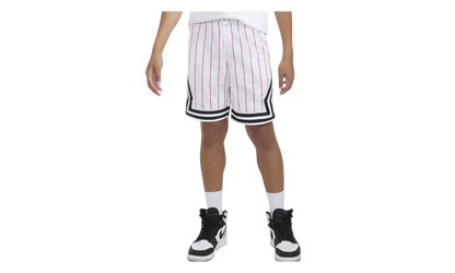 Air Jordan Pinstriped Diamond Shorts GS "White Striped Red" 95C890 001