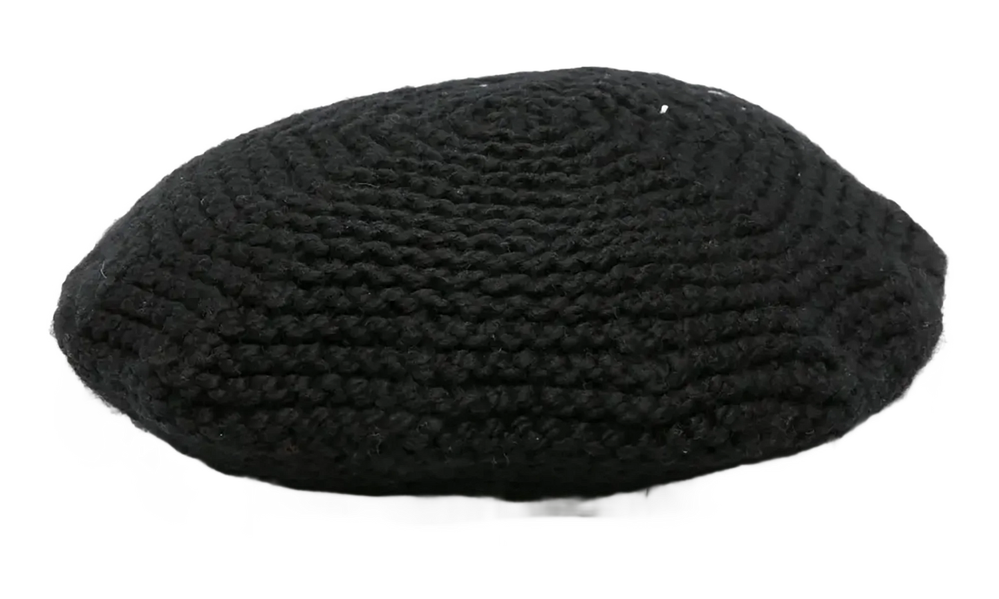KNITTED BERET "Black" S50TC0072S18420900