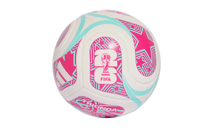 FIFA World Cup 26 Trionda Club Football "White / Flash Aqua / Shock Pink" JD8054