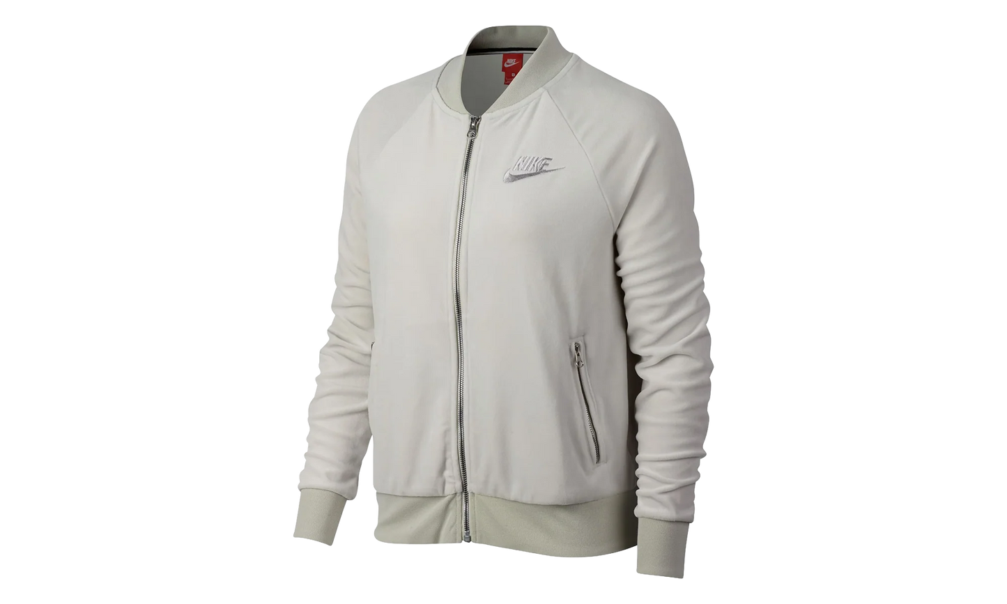 Velour Full Zip Jacket WMNS "Oatmeal Grey" 921149 072