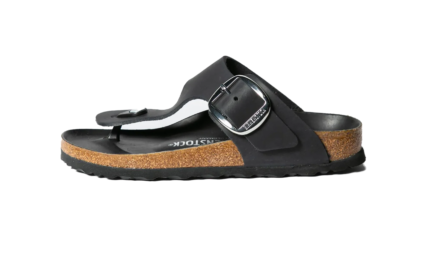 Gizeh Big Buckle "Natural Leather Oiled - Black" 1023334