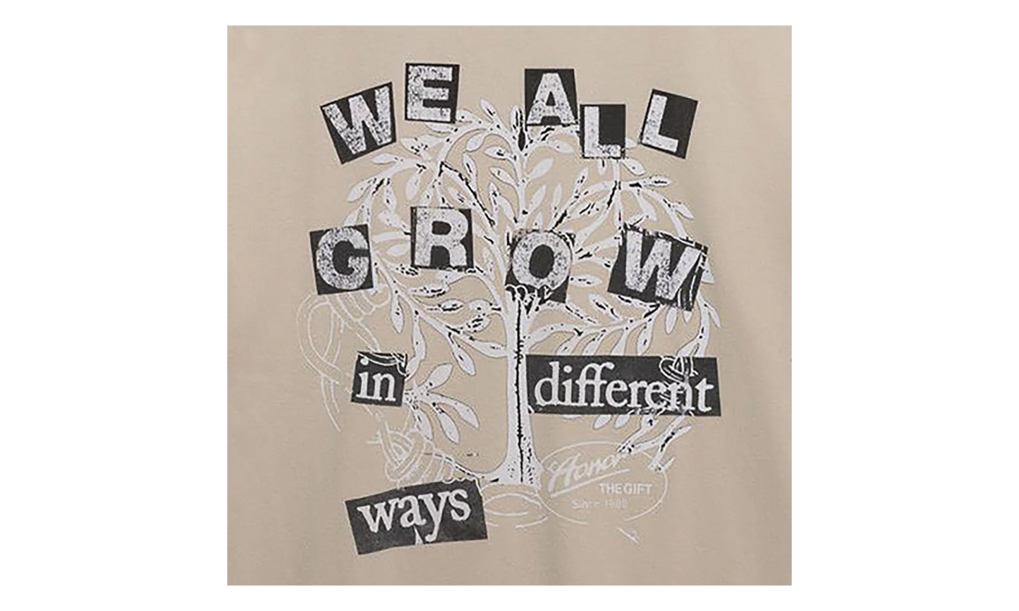 We All Grow T-Shirt "Taupe" HTG260195 TAUP