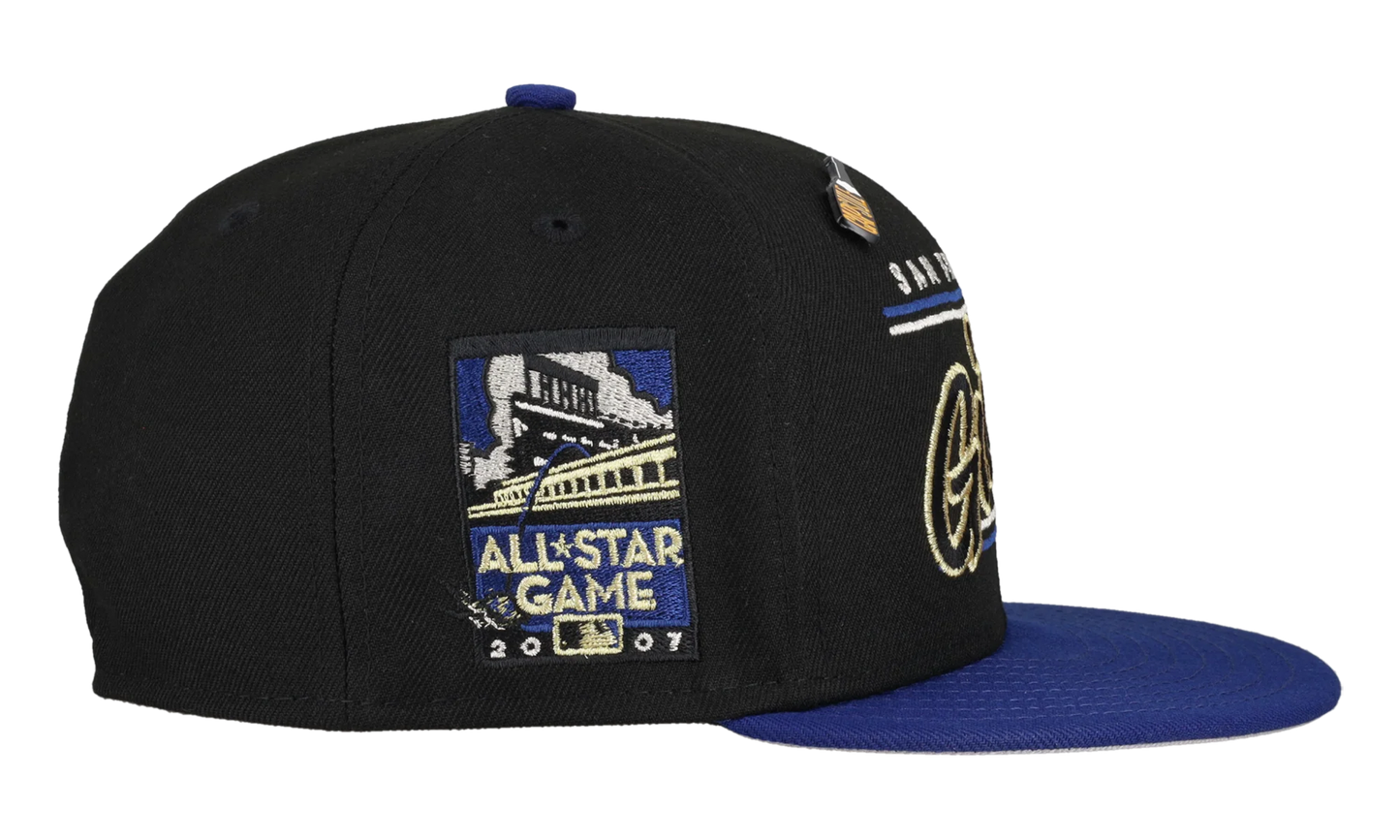 59FIFTY San Francisco Giants New Years Collection 2007 All Star Game Fitted Hat "Black / Grey" 123451295107