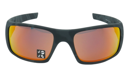 Crankshaft Polarized Sunglasses "Matte Black Camo / Ruby Iridium Polarized" OO9239 30