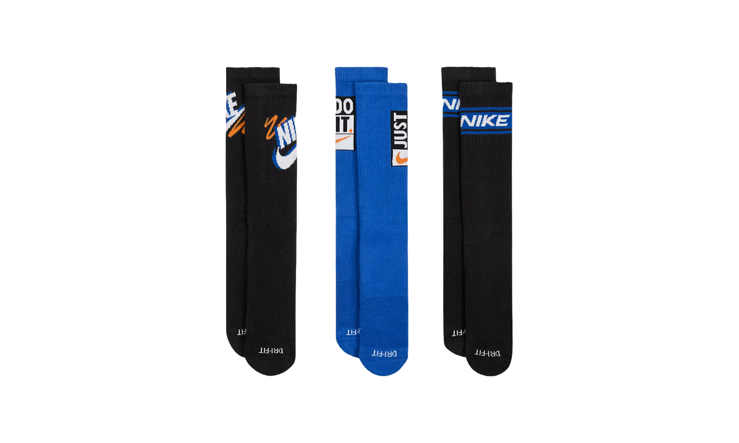 Everyday Plus Crew Socks (3 Pairs) "Black" HJ9339 902