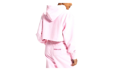 Candy Land Reverse Weave Cropped Hoodie WMNS "Pink Candy" WL659 590735PKN
