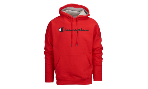 Powerblend Fleece Script Logo Hoodie "Red" GF89H Y067942WC