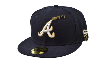 59FIFTY Atlanta Braves Fitted Hat "Navy / Gold" 60750701