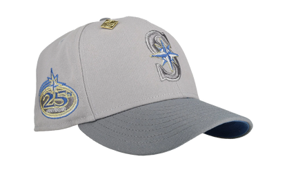 59FIFTY Seattle Mariners 25th Anniversary Fitted Hat "Grey / Ice Blue" NE372