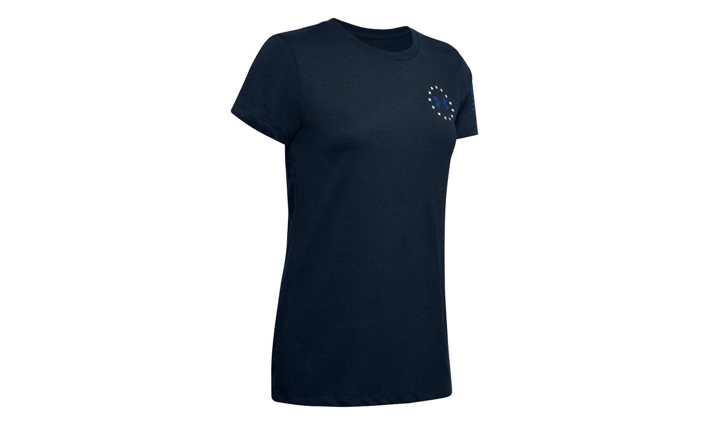 Freedom Banner T-Shirt WMNS "Academy Blue / Royal Blue" 1352160 408