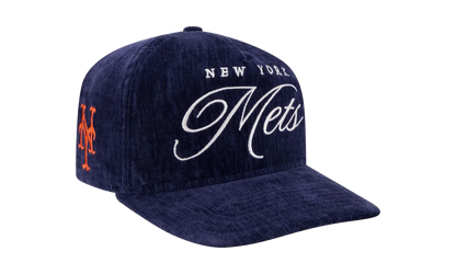 9TWENTY New York Mets Team Script Snapback Hat "Blue - Velvet" NE218