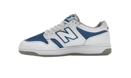 480 "White Royal Blue Suede" BB480LRB