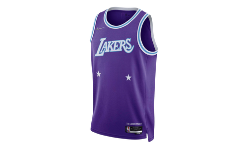 NBA La Lakers 2021-22 75Th City Swingman Jersey "Purple" DB4067 504