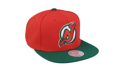 NHL Team 2 Tone 2.0 Snapback Cap "New Jersey Devils - Red / Green" HHSS5367 NJDYYPPPRDGN