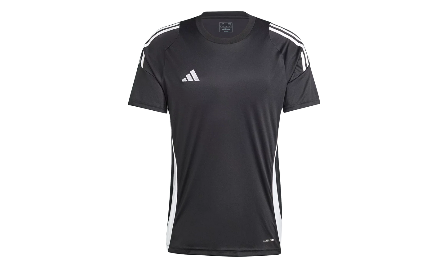 TIRO 24 SLIM-FIT PERFORMANCE 3-STRIPES JERSEY "Black / White" IJ7676