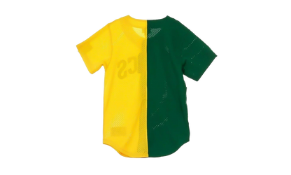 NBA Split Color Mesh Button Front Shirt "Seattle Supersonics - Green" BA88XS SSU E HF6