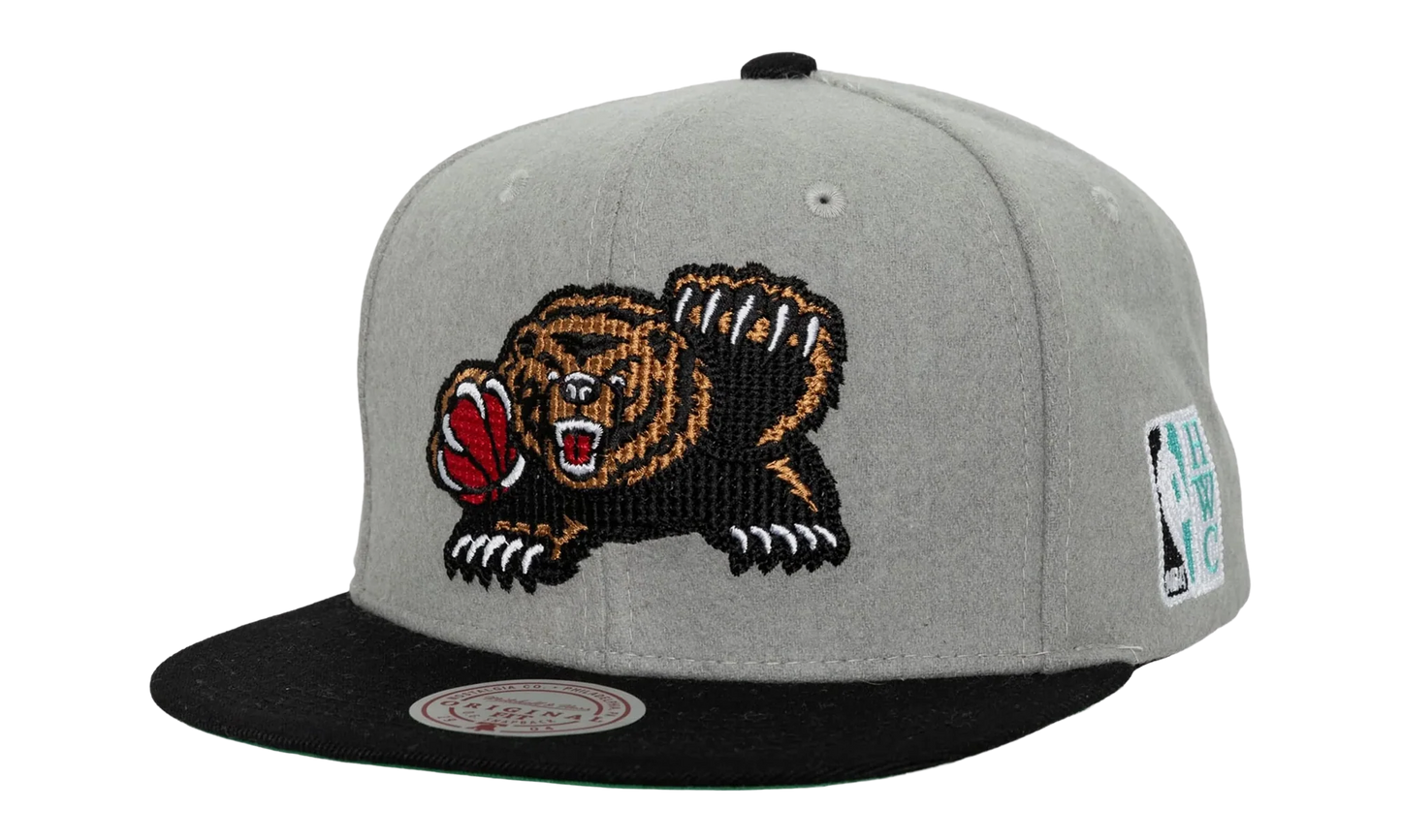NBA Hardwood Classics Melt Stitch Snapback Cap "Vancouver Grizzlies - Grey" HS8959 VGRGREY