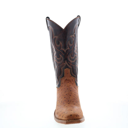 Abilene Boots 9250 Womens Brown Leather Slip On Cowboy Western Boots