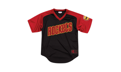NBA Final Seconds Mesh V-Neck Shirt "Houston Rockets - Black" BA87OQ HRO K JXZ