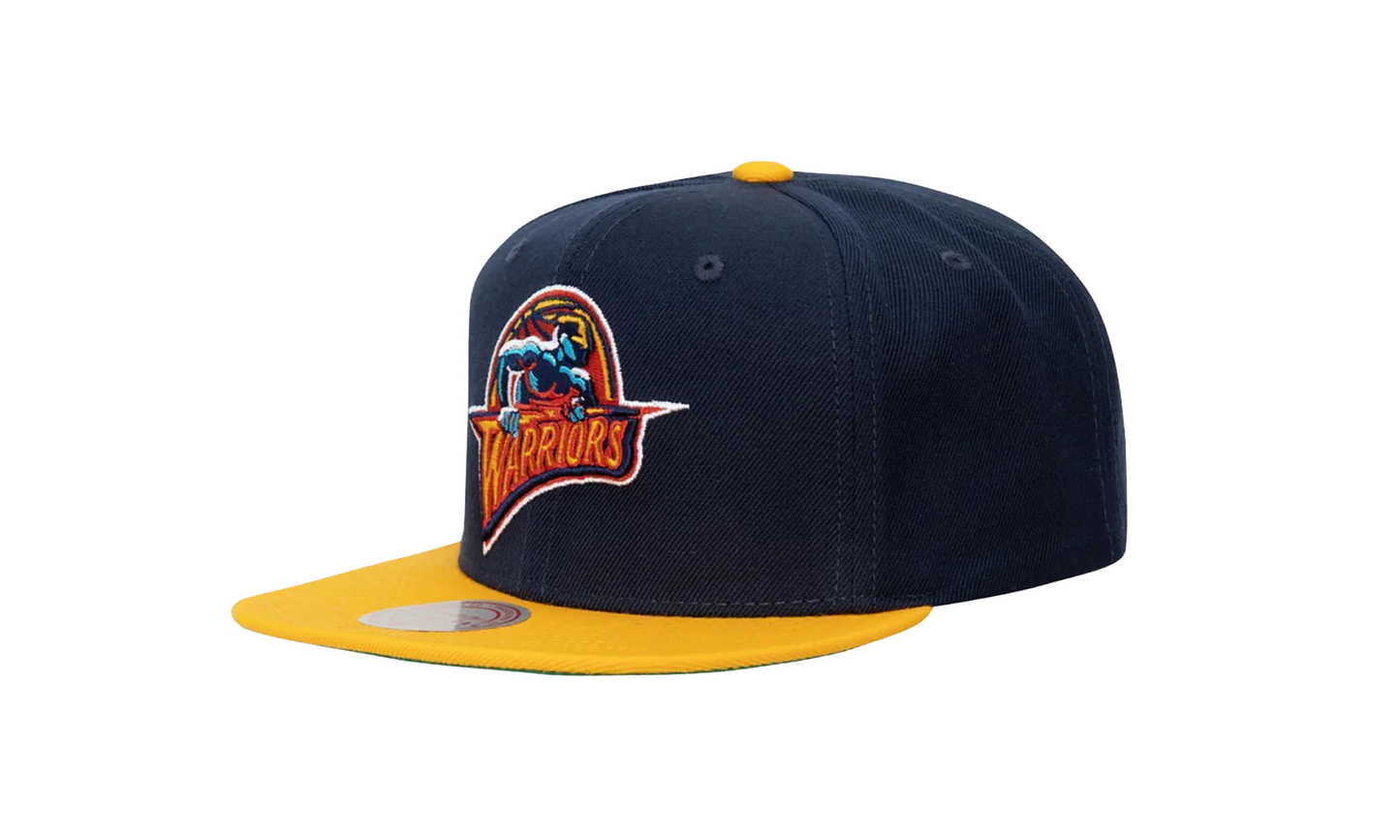 NBA Hardwood Classics Team 2 Tone 2.0 Snapback Cap "Golden State Warriors - Navy / Gold" HHSS3267 GSWYYPPPNYGD