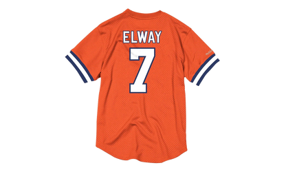 NFL Name & Number Mesh Crew Neck Shirt "Denver Broncos - Orange" NNMPMG18061 DBRORAN94JEL