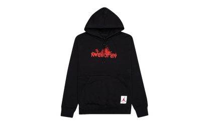 Air Jordan Retro 4 Graphics Fleece Pullover Hoodie "Black / Red" DD3867 010