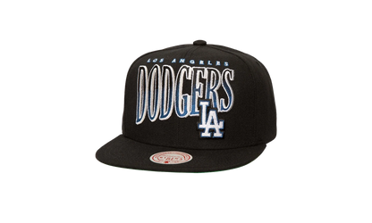 MLB Line Work Snapback Cap "Los Angeles Dodgers - Black" HS8527 LADBLCK