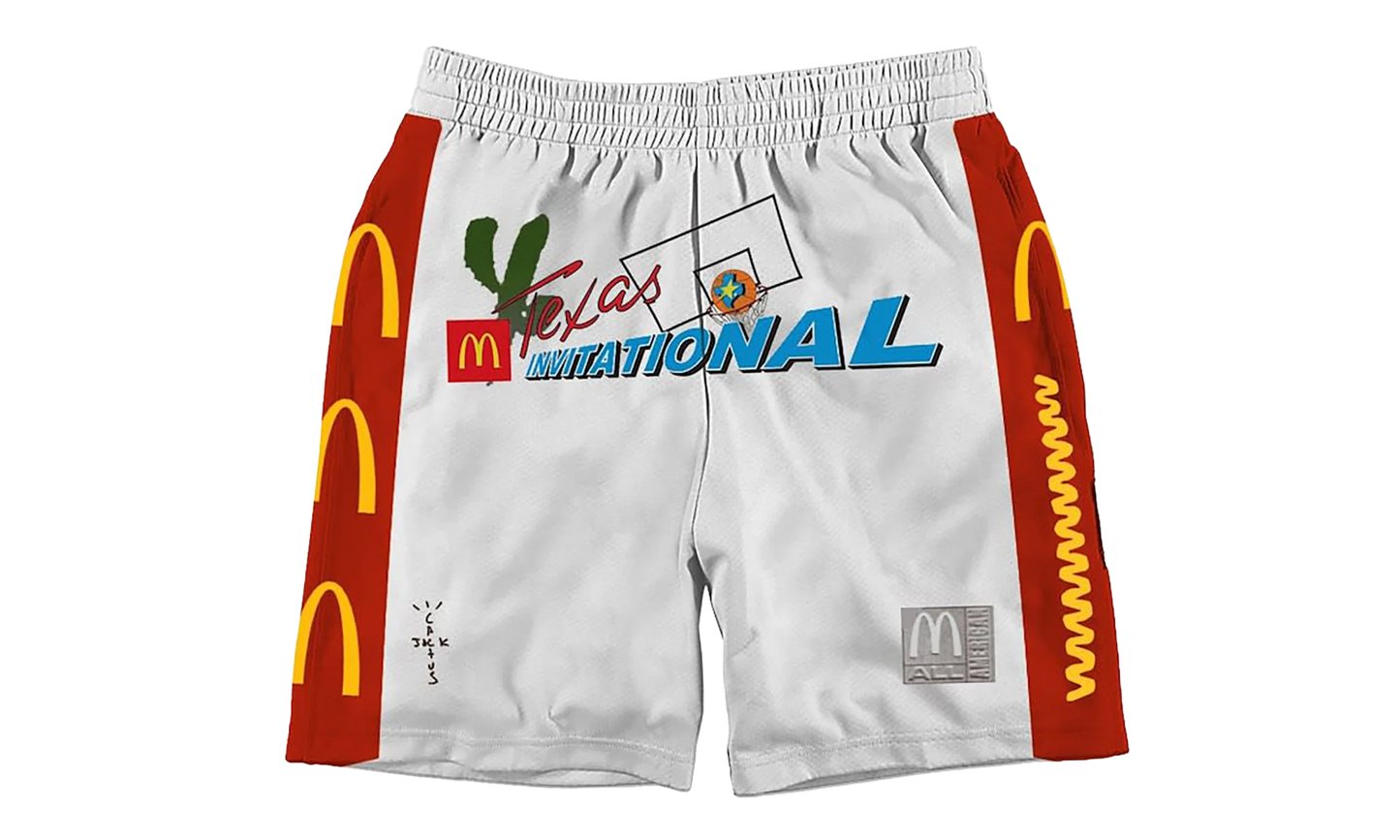 Travis Scott x McDonald's Cactus Jack All American Shorts "White" CPFM32