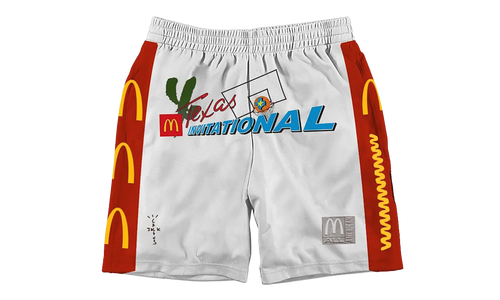 Travis Scott x McDonald's Cactus Jack All American Shorts "White" CPFM32