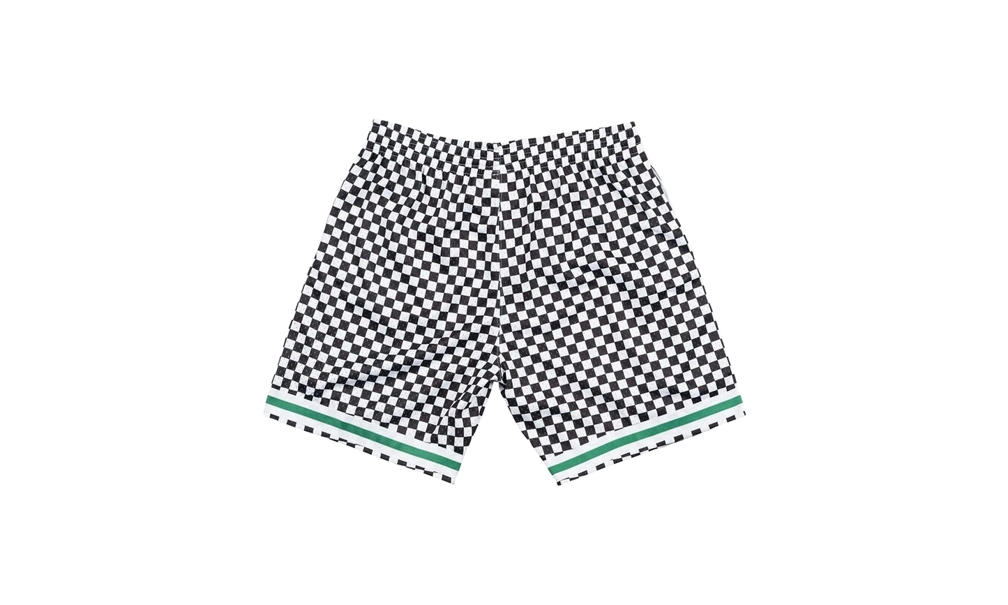 NBA Checked Swingman Shorts "Boston Celtics - White" BA3A4H BCE W N04