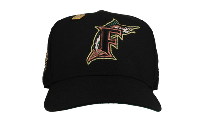 59FIFTY Florida Marlins 10th Anniversary Fitted Hat "Black / Gold / Green" NE113