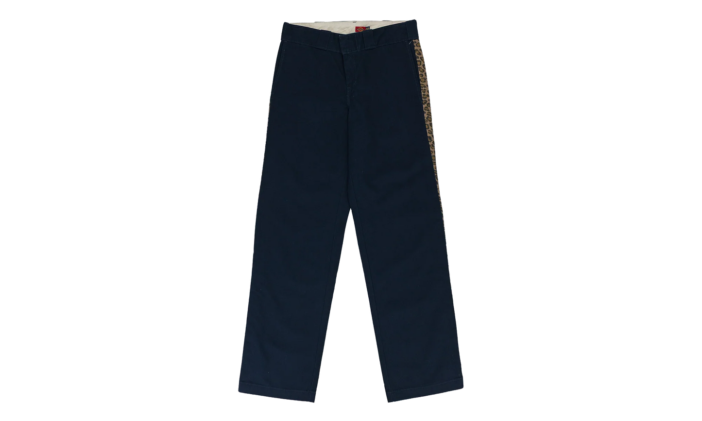 CONTRAST LEOPARD SIDE STRIPE PANTS "Dickies - Navy" DOC UBTM 0004
