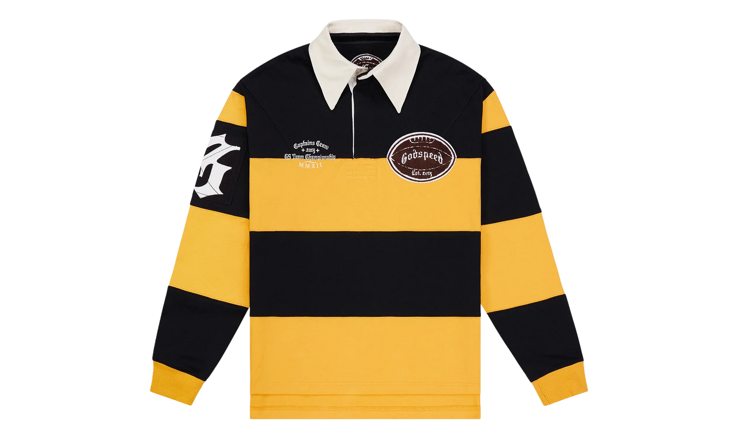 Classic Field Rugby Shirt "Black / Yellow" VIXTJQPJ