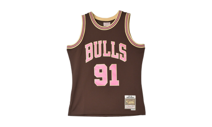 Brown Sugar Bacon Dennis Rodman Swingman Jersey "1997 Chicago Bulls - Brown" TFSM6695 CBU97DRDBROW