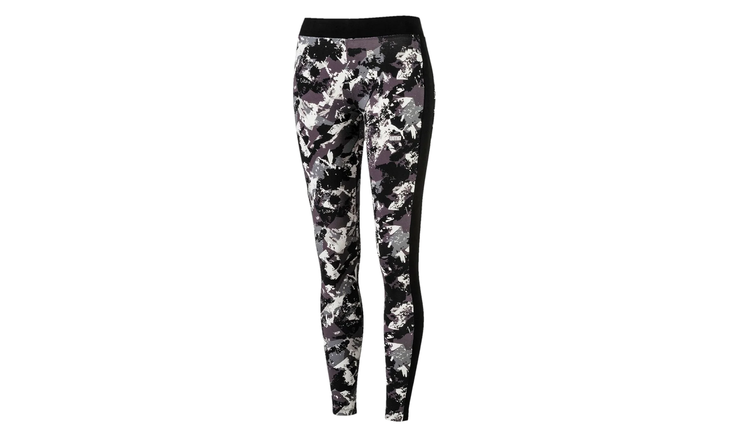 Classics All Over Print Archive Logo Leggings WMNS "Black" 573575 01