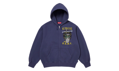 DSNY Zip Up Hooded Sweatshirt "SS26 - Washed Navy" SU27112