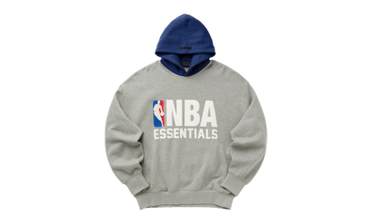 NBA SPORTS FIT HOODIE "CONCRETE HEATHER / ESTATE BLUE" 192NB256402F
