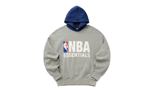 NBA SPORTS FIT HOODIE "CONCRETE HEATHER / ESTATE BLUE" 192NB256402F