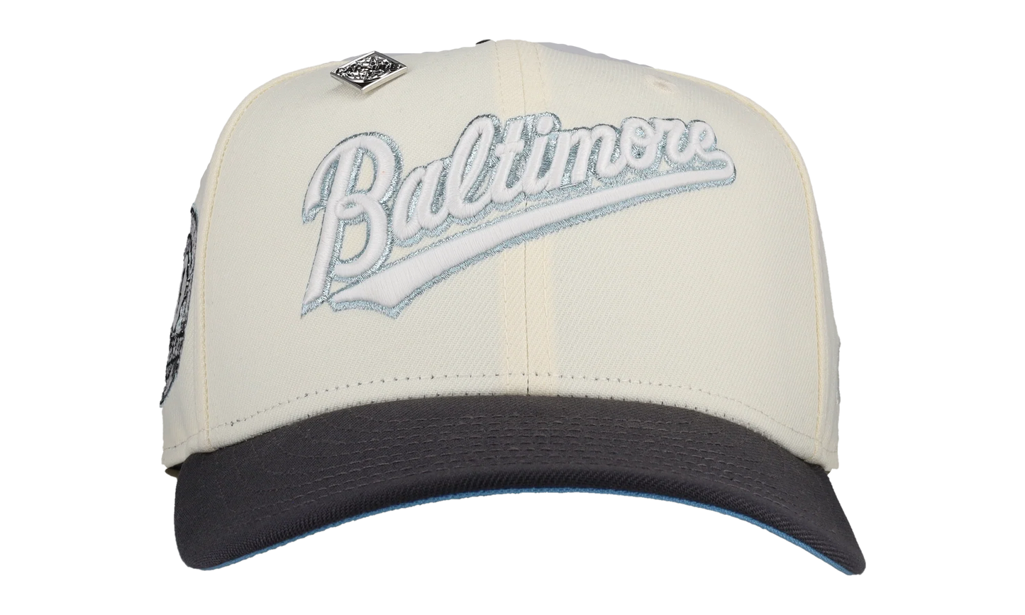 59FIFTY Baltimore Orioles 30th Anniversary Fitted Hat "Chrome Icey" 123451298607